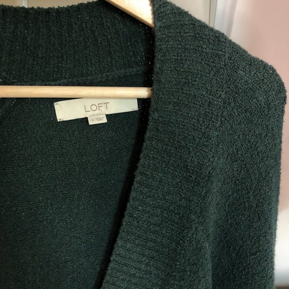 Loft Oversized Sweater Forest Green Size Small - Picture 4 of 4